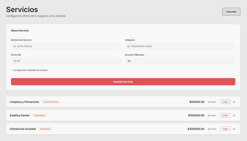 Catálogo de Servicios